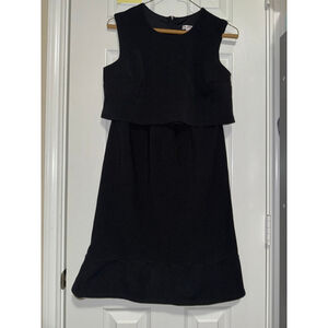 Women's Xhilaration Black Sleeveless Layered Mini Dress Size M
